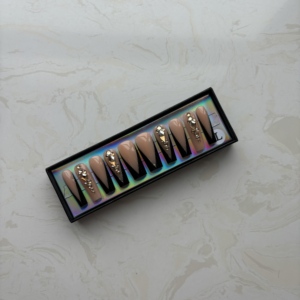 เล็บปลอมแบบสวมใส่ได้10ชิ้นเล็บกดมือ10ชิ้นดูหรูหรา - Product Image 4