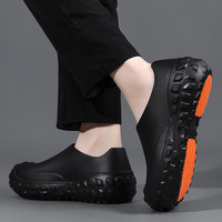 Chaussures de chef spécifiques à la cuisine, unisexes ; semelle antidérapante, imperméable et résistante à l'huile à motif de pneu ; chaussures de travail pour les services de restauration.