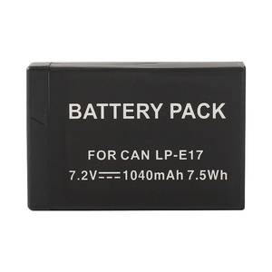 <span class=keywords><strong>Batterie</strong></span> numérique LP-E17 <span class=keywords><strong>LPE17</strong></span>, <span class=keywords><strong>batterie</strong></span> lithium-ion pour appareils photo Canon EOS R50 R100M3 M5 M6 760D 750D 800D 77D 200D RP 77D - Product Image 1
