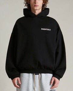 2025 người đàn ông Chất lượng cao thiết yếu lông cừu Áo Thun Hoodie Sweatpants fw24 Bộ sưu tập 480 GSM trùm đầu Bộ đồ thể thao quần áo - Product Image 4