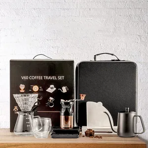 Модная портативная кофейная дорожная сумка кофемолка заливать чайник капельные Кофейные Наборы