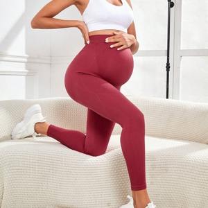 Leggings de yoga longs essentiels pour femmes enceintes 2026, haute élasticité, séchage rapide, respirants - Product Image 1