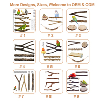 Plateforme en bois naturel, jouets pour perruches, accessoires pour cage à oiseaux, perchoir pour oiseaux, perchoir pour perruches