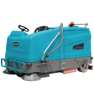 SJ1700 sokak süpürgesi endüstriyel kaldırım süpürgesi otomatik binmek yol süpürücü zemin temizleme makinesi