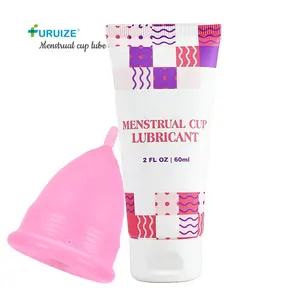 Furuize 100% 천연 60ml 수성 윤활유 생리 컵 윤활유
