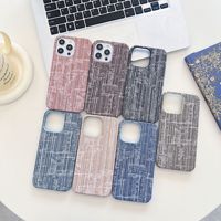 Bleu Denim Jeans et Lacets Coque Arrière Rigide Pour iphone 14 15 pro max 8 plus