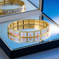 Breloque de bracelet italienne en acier inoxydable, motif repère urbain mondial célèbre, souvenir de voyage imprimé, perles modulaires pour bracelet, cadeau pour femme