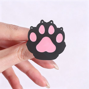 Ensemble d'épingles en émail en forme de patte de chat mignonnes et moelleuses, broche à motif de patte douce pour décorer un sac à dos - Product Image 2