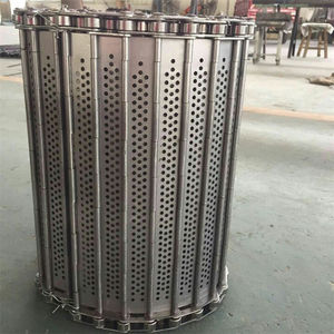 Ağır mallar için kullanılan paslanmaz çelik tel örgü Metal zincir plaka konveyör bandı, ağır konveyör bant - Product Image 3