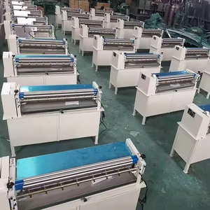 Petite machine à coller le carton ondulé de bureau Machine à coller le cadre photo en carton Régulation de la vitesse en courant continu Machine à colle blanche - Product Image 5