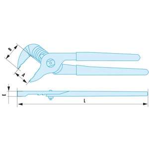 FACOM - 482.15SR Alicates MultiGrip antichispas-Alicates antichispas EAN 3148518640527, Llaves para tubos y cortadores de tubos - Product Image 2
