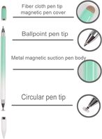 Stylet passif universel 3-en-1 WENKU RY301C 2025 en plastique avec attraction magnétique compatible iPhone iPad Android Touch – Vente en gros