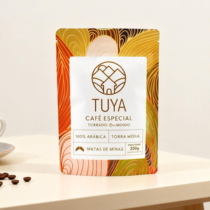 Sacs à café personnalisés refermables de 250g avec valve et <span class=keywords><strong>fermeture</strong></span> éclair, emballage alimentaire pour café, pochette verticale à <span class=keywords><strong>fermeture</strong></span> éclair - Product Image 6