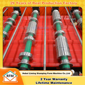 허베이 라임 진 시트 컬러 스틸 골판지 지붕 타일 만들기 기계 태양 지붕 타일 기계 - Product Image 4