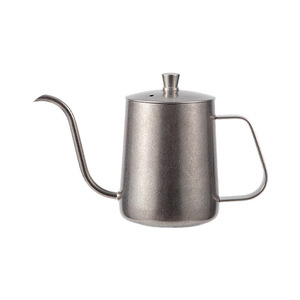 Bollitore <span class=keywords><strong>Vintage</strong></span> in Acciaio Inox con Beccuccio a Collo d'Oca per Caffè, 350ml, per Preparazione Manuale, Personalizzabile con Logo - Product Image 1
