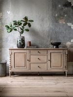 Commode à sept tiroirs en bois massif de style campagnard américain, armoire de rangement vintage en chêne français pour salon, chambre à coucher, utilisation murale