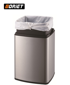 Poubelle en acier inoxydable sans couvercle, capacité de 8 L, écologique, gain de place, pour la maison et l'hôtel - Product Image 5