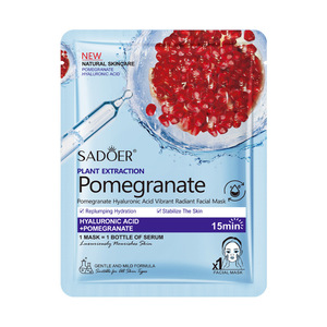 Mascarilla Facial de Granada SADOER, Nuevo Estilo en Stock, Mascarilla Facial Hidratante con Ácido Hialurónico SADOER - Product Image 3