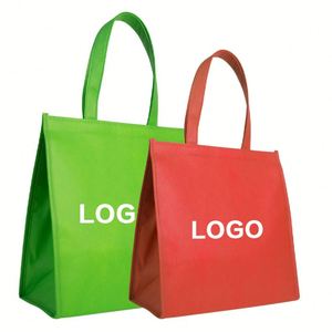 Custom Printed Portable Non Woven Waterproof Insulated Tote Bag Thermal Lunch Cooler - Product Image 1