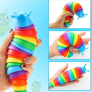 Hot Selling Slug Stress Relief <b>Toy</b>, Colorful Mini Caterpillar, Educational Vent Fidget <b>Toy</b> for Kids - Product Image 3