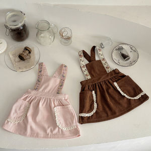 ชุดเดรสปักลายดอกไม้น่ารักสำหรับเด็กผู้หญิงอายุ1-3ชั้นพร้อมการตกแต่งที่สวยงาม - Product Image 2