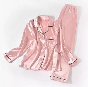 Custom Private Label Silk Pajama Set Long Sleeve Breathable Sustainable <b>Material</b> OEM ODM Manufacturing Service Vietnam Factory - Product Image 1