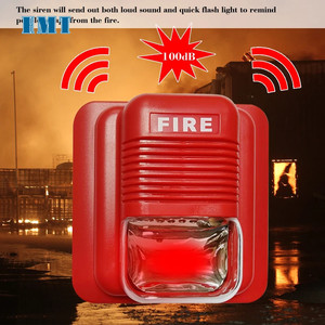 Sirena Estroboscópica de Alarma contra Incendios de 12V 24V con Sonido y Luz Intermitente, Sistema de Seguridad para Hogar, Oficina, Hotel, Restaurante - Product Image 3