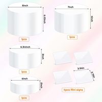 Usine personnalisée décoration blanche boîte de Table fête de mariage Dessert gâteau fruits fleur support de rangement étagère