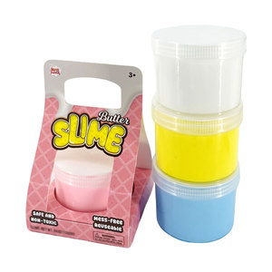 Fournisseur OEM, vente en gros de jouets sensoriels, cadeau de Noël surprise, <span class=keywords><strong>slime</strong></span> au beurre de 6 oz. Récipient de stockage en verre - Product Image 4