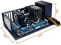 Boîtier PC en plein air pour banc de test ATX/M-ATX/ITX, boîtier d'ordinateur pour X79 X99 Stock avec ATX PSU