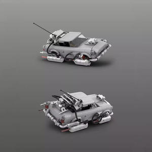 Kit de construcción de modelos de coches de aleación PB, juguete educativo de montaje manual para niños de 4 a 6 años, juguete de ingeniería científica unisex - Product Image 1