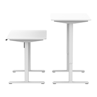 Bureau debout à moteur unique, base de bureau ergonomique à hauteur réglable électroniquement, ensemble de pieds de table, bureau d'ordinateur, mobilier de bureau