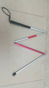 Складная медицинская трость, белый слепой трость для инвалидов - Product Image 2