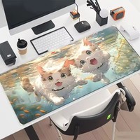 Tapis de souris carré pour jeux vidéo, motif personnalisé, imperméable, écologique, en caoutchouc naturel, tissu haute densité, multi-tailles, surface lisse, en stock