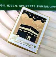 Épinglette en métal émaillé islamique Taraweeh Nights Pin Mosquée, design gratuit, cadeaux de l'Aïd