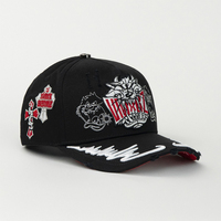 Casquettes de baseball pour hommes avec logo personnalisé brodé, nouvelle mode en gros, 5 panneaux, visière incurvée, chapeaux de barbe, chapeaux d'extérieur avec patch