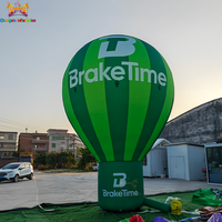 Ballon à air chaud gonflable géant pour la publicité, logo personnalisé, matériau Oxford, garantie 3 ans, utilisation gratuite sur le sol ou sur un toit