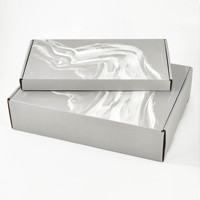 Cajas de Cartón Corrugado Impresas Personalizadas con Tira de Apertura, Impresión a Color Ecológica, Embalaje para Ropa