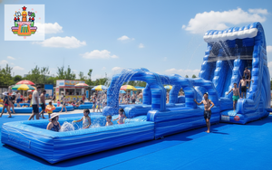 Vente en gros d'usine, trampoline en PVC commercial, <span class=keywords><strong>toboggan</strong></span> aquatique <span class=keywords><strong>gonflable</strong></span> extérieur pour location dans les parcs de trampolines et les parcs sportifs - Product Image 3