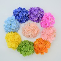 Hydrangeas artificiels en latex, toucher réaliste, faits à la main, grandes têtes, fleurs vertes et blanches, décoration pour mariage et Saint-Valentin
