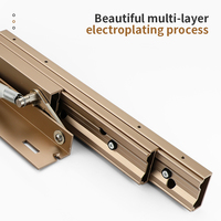 Système de levage coulissant moderne en aluminium robuste avec rails à glissement fluide pour mécanisme d'extension de table de cuisine fonctionnel