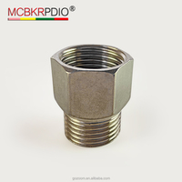 Raccord de tuyauterie en acier inoxydable, coupleur, 1/2" NPT femelle x 1/2" NPT femelle