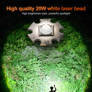 ไฟฉายแรงสูง 20 วัตต์ รุ่นใหม่ ปี 2026 ระยะไกล ปรับซูมได้ ชาร์จซ้ำได้ พกพาสะดวก ไฟฉาย LED แบบยุทธวิธี - Product Image 3