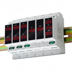 Mini Modular LED Digital anzeige Detektor Einzel anzeige Din Rail Mount Dreiphasen-Wechselstrom 80-500V Spannungs messer - Product Image 2