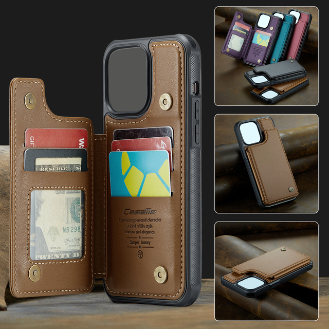 GSCASE Factory Direct Sales Card Slot Wallet Phone Case for Samsung S10Plus S8Plus S20 Ultra S21FE S23FE S24 A73 5G