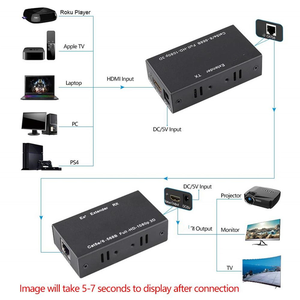 Extensor <span class=keywords><strong>HDMI</strong></span> de 60M, Cat5e, <span class=keywords><strong>Cat</strong></span> 6, Ethernet, IP, TCP, Señal HD a LAN, Convertidor 1080p 3D, Transmisor y Receptor TX RX - Product Image 3