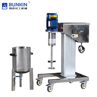 Machine de dispersion liquide-solide à double hélices Bunkin 1,5 kW, électrique, à levage rapide, dissolvant, dispersant, mélangeur, qualité alimentaire Ti