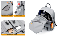 Sac à dos Oxford de voyage décontracté et sportif, design personnalisable, en stock, imperméable, avec port USB pour ordinateur portable