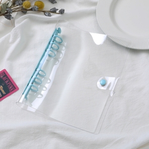 Màu Sắc Đẹp Rõ Ràng Chất Kết Dính Bìa <span class=keywords><strong>A5</strong></span>/A6 Rõ Ràng Loose Lá Nhẫn Chất Kết Dính Thời Trang PVC Mềm Máy Tính Xách Tay Bìa - Product Image 6