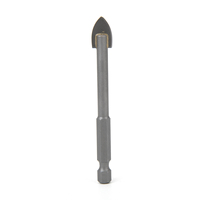 Foret Nesen à tige hexagonale, pointe à simple biseau, pour céramique et verre, conception anti-éclats, pour percer les carreaux entiers, poli, 8mm 10mm
